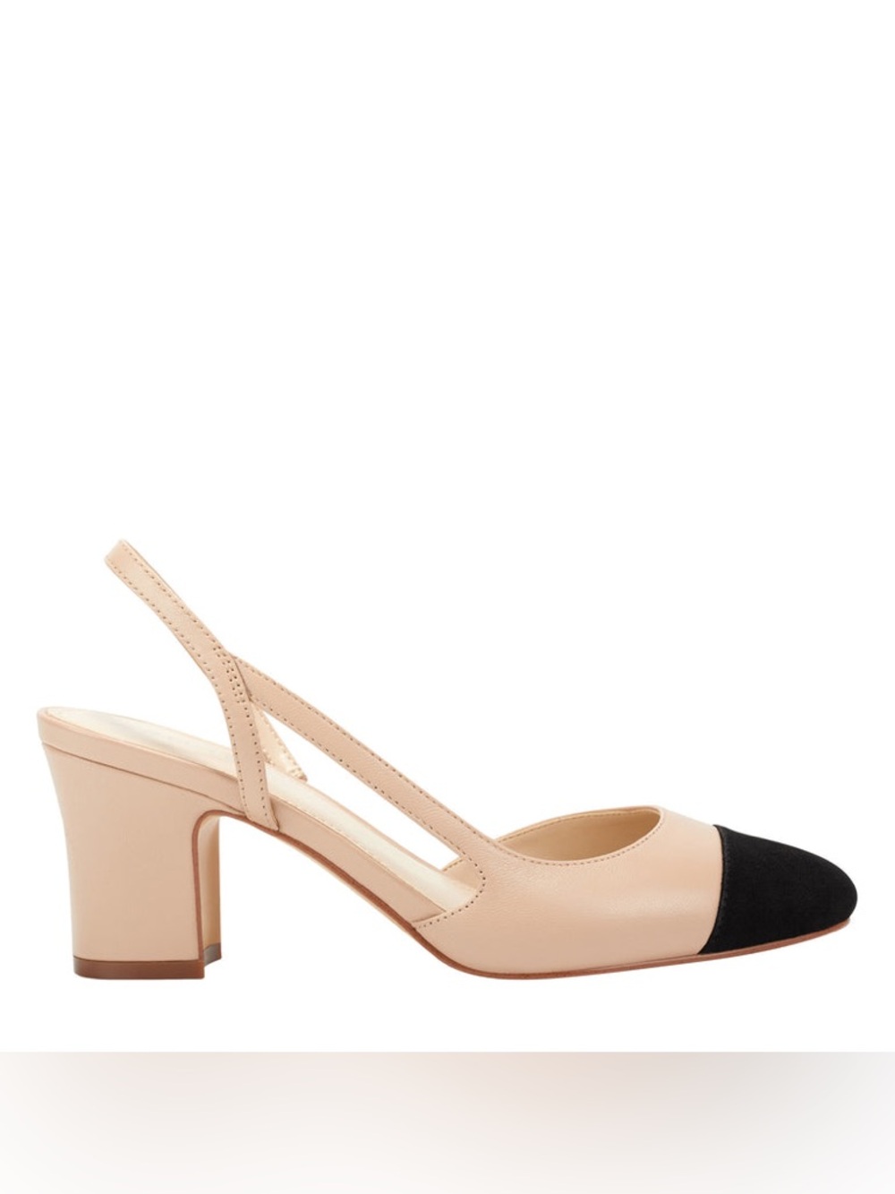 Marc Fisher Laynie Slingback Block Heel Pumps - Size 10